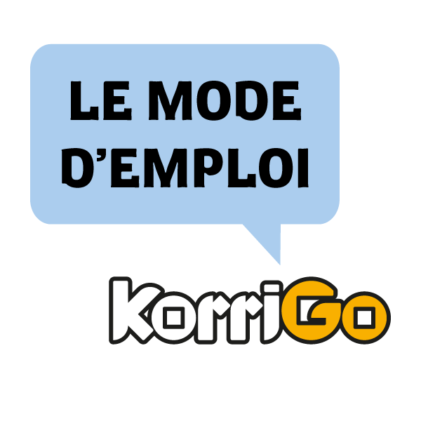 Visuel illustrant KorriGo, le mode d'emploi